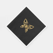 Serviette En Papier Le Papillon Doré (Coin)