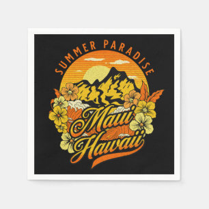 Serviette En Papier Le paradis d'été, Maui Hawaii