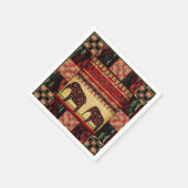 Serviette En Papier Le patchwork africain (Coin)