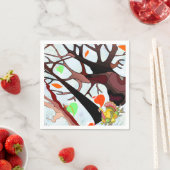 Serviette En Papier Le pays des merveilles de l'automne (En situation)