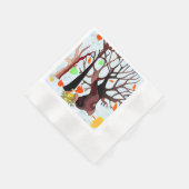 Serviette En Papier Le pays des merveilles de l'automne (Coin)