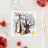 Serviette En Papier Le pays des merveilles de l'automne (En situation)