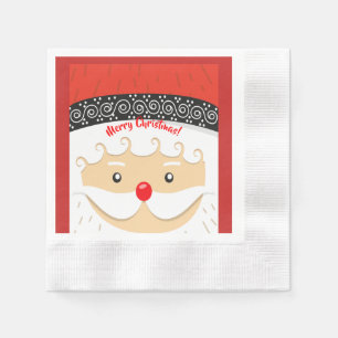 Serviette En Papier Le Père Noël Selfie