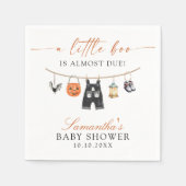 Serviette En Papier Le Petit Boo Est Presque Dû Baby shower Halloween (Devant)