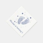 Serviette En Papier Le petit garçon marche (Coin)