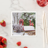 Serviette En Papier Le petit pont rouge (En situation)