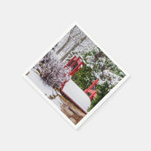 Serviette En Papier Le petit pont rouge (Coin)
