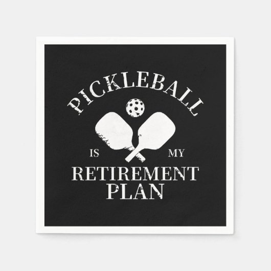 Serviette En Papier le pickleball est mon plante de retraite (Devant)