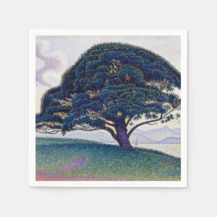Serviette En Papier Le Pin Bonaventure, peinture à l'huile, Paul Signa