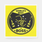 Serviette En Papier Le plus grand patron du monde (Devant)