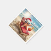 Serviette En Papier Le poisson de Noël Père Noël dans le salon Chaise (Coin)