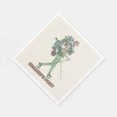 Serviette En Papier Le poney de Shanks randonneur drôle marche (Coin)