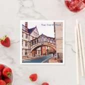 Serviette En Papier Le Pont des Soupirs - Oxford (En situation)