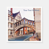 Serviette En Papier Le Pont des Soupirs - Oxford (Devant)