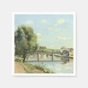 Serviette En Papier Le Pont Du Chemin De Fer Camille Pissarro