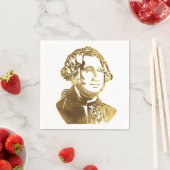 Serviette En Papier Le président américain George Washington Golden Ch (En situation)