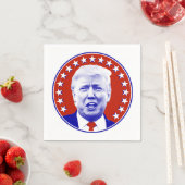 Serviette En Papier Le président Donald Trump en rouge (En situation)