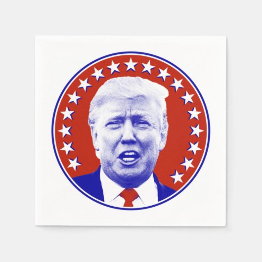 Serviette En Papier Le président Donald Trump en rouge (Devant)