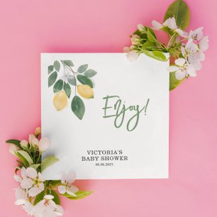 Serviette En Papier Le principal Baby shower Squeeze de Lemon Mama