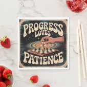 Serviette En Papier Le progrès aime la patience (En situation)