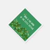 Serviette En Papier Le Proverbe Irlandais Sur Vert Avec Shamrock (Coin)