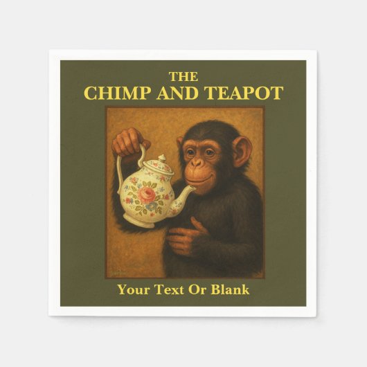 Serviette En Papier Le Pub De Chimp Et Teapot (Devant)