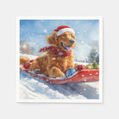 Serviette En Papier Le Red Setter irlandais dans la boue Laisser il ne (Devant)