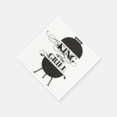 Serviette En Papier Le Roi Du Grill (Coin)