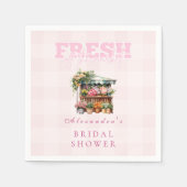 Serviette En Papier Le rose de la Fête des mariées du marché (Devant)