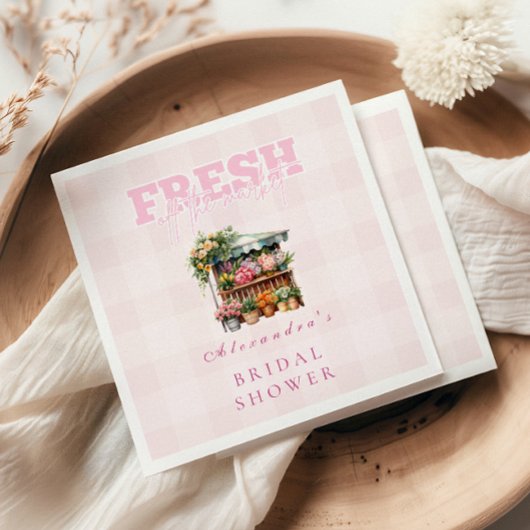 Serviette En Papier Le rose de la Fête des mariées du marché