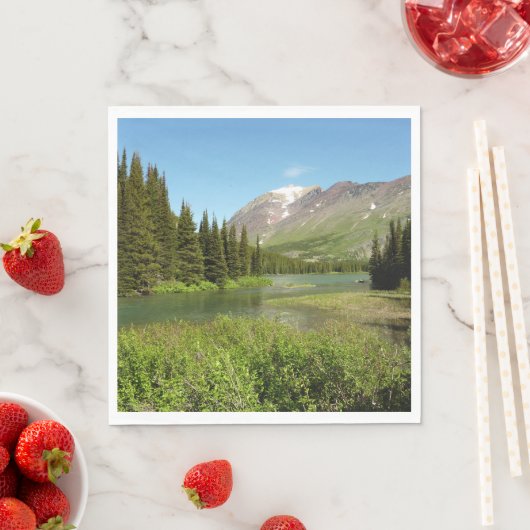 Serviette En Papier Le ruisseau Grinnell au parc national Glacier (En situation)