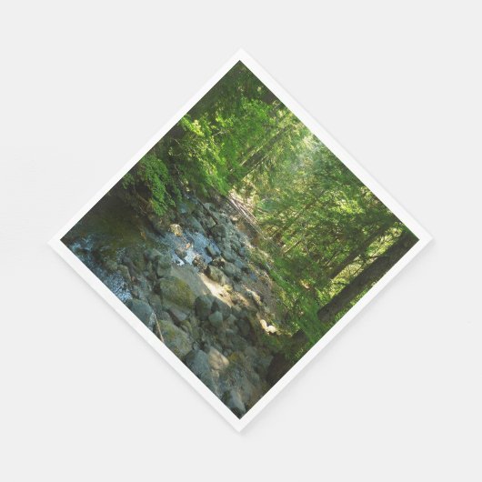 Serviette En Papier Le ruisseau Laughwater au parc national Mount Rain (Coin)