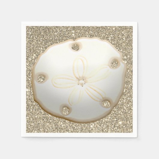 Serviette En Papier Le sable contre l'or (Devant)