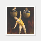 Serviette En Papier Le Sandow Eugen Sandow Vaudeville Weightlifter (Devant)