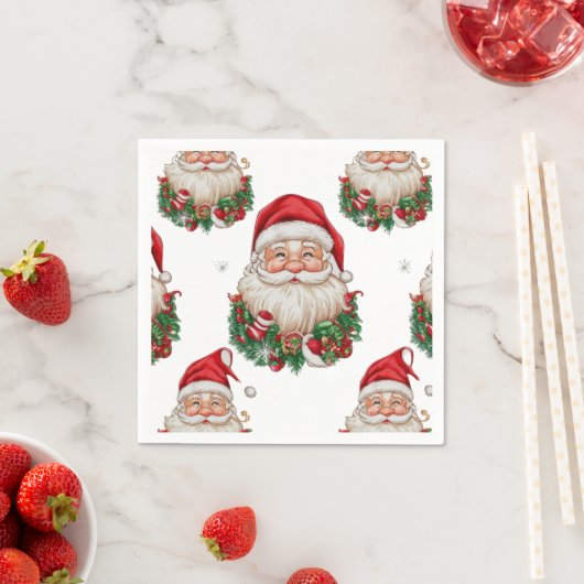 Serviette En Papier le santa claus (En situation)