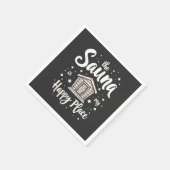 Serviette En Papier Le sauna est mon endroit heureux (Coin)