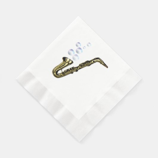 Serviette En Papier Le saxophone (Coin)