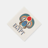 Serviette En Papier Le scarabée égyptien. Égypte ancienne (Coin)
