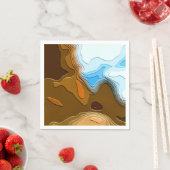 SERVIETTE EN PAPIER LE SENTIER MONTAGNEL (En situation)