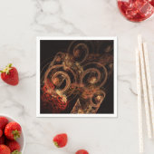 Serviette En Papier Le son de la musique Art Abstrait (En situation)