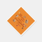 Serviette En Papier Le Spice Citrouille À La Mode Rend Tout Agréable (Coin)