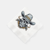 Serviette En Papier Le squelette cowboy (Coin)
