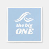 Serviette En Papier Le Surf Anniversaire, Le Big One (Devant)