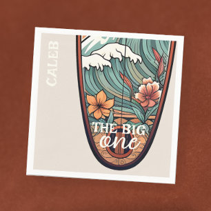 Serviette En Papier Le Surf Hawaiien Big One Premier Anniversaire