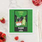 Serviette En Papier Le Sushi Et Le Sake (En situation)