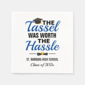 Serviette En Papier Le Tassel Vaut La Diplôme Hassle (Devant)