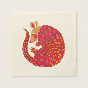 Serviette En Papier Le tatou ethnique