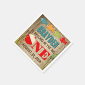 Serviette En Papier Le thème de la pêche Big One Les garçons Premier a (Coin)