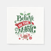 Serviette En Papier Le Typographe du Magic Christmas (Devant)