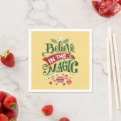 Serviette En Papier Le Typographe du Magic Christmas (En situation)